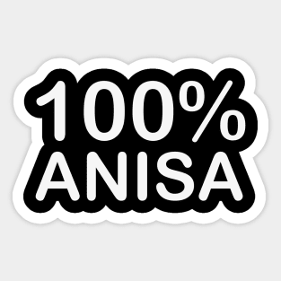 Anisa name couples gifts for boyfriend and girlfriend matching. Sticker